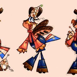 Uni Project: Character Design, Hybrid Trad. and Digit.